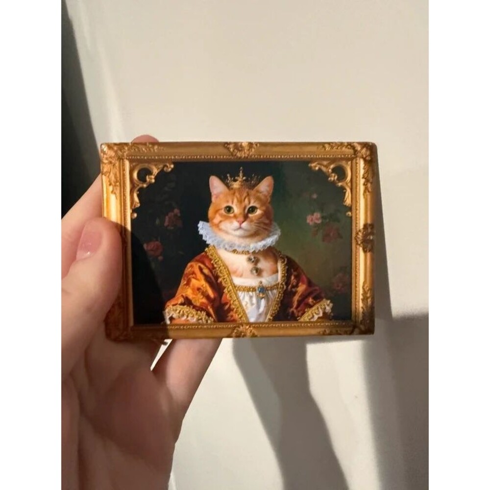 Cat kitty funny royalty magnet